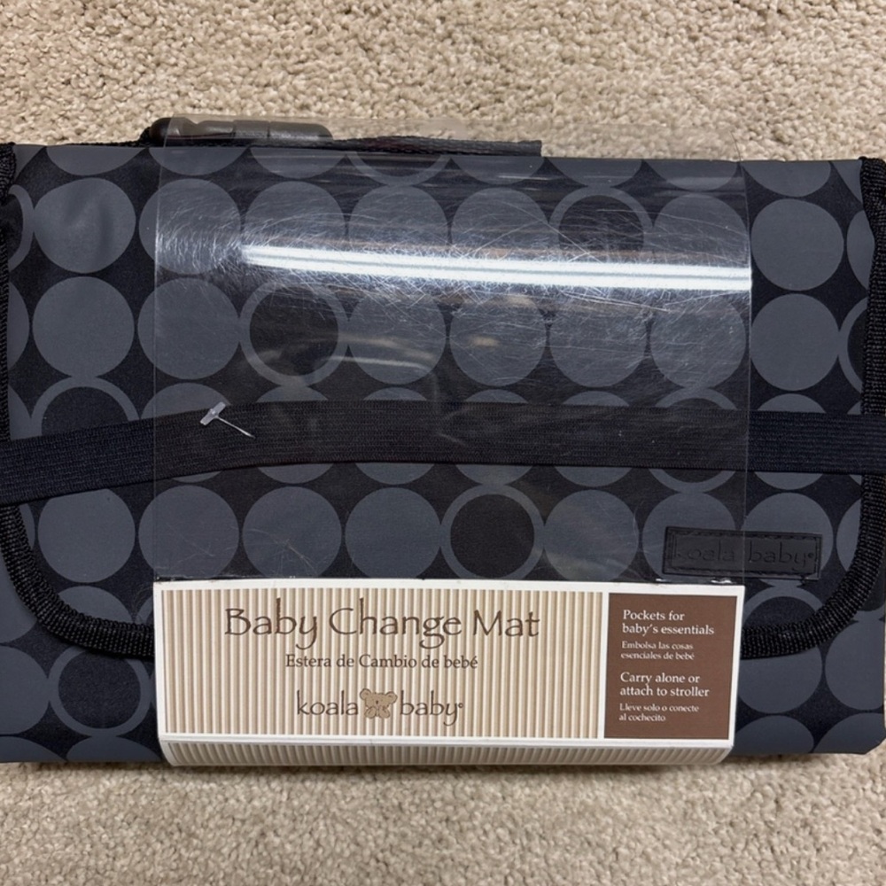 Koala Baby Black and Gray Change Mat
